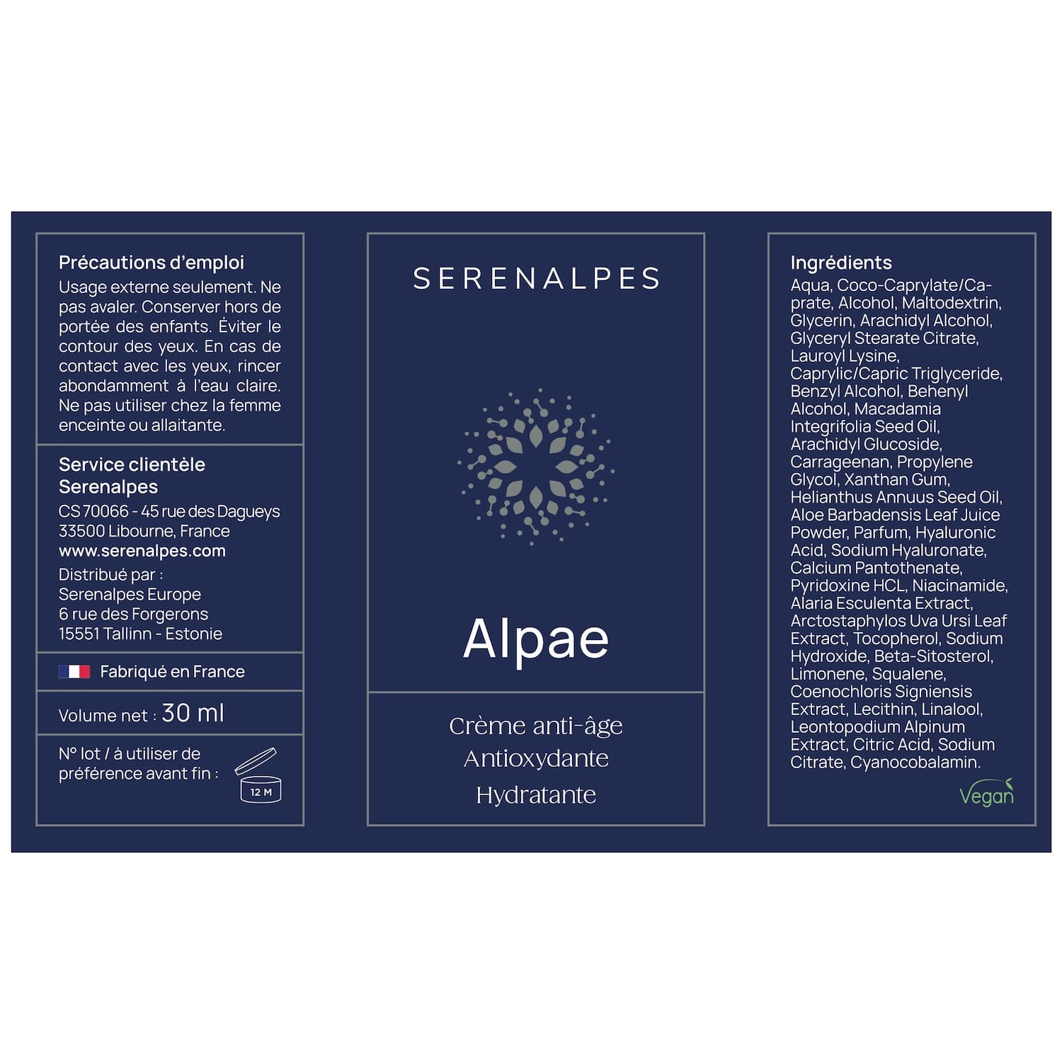 Etiquette Alpae