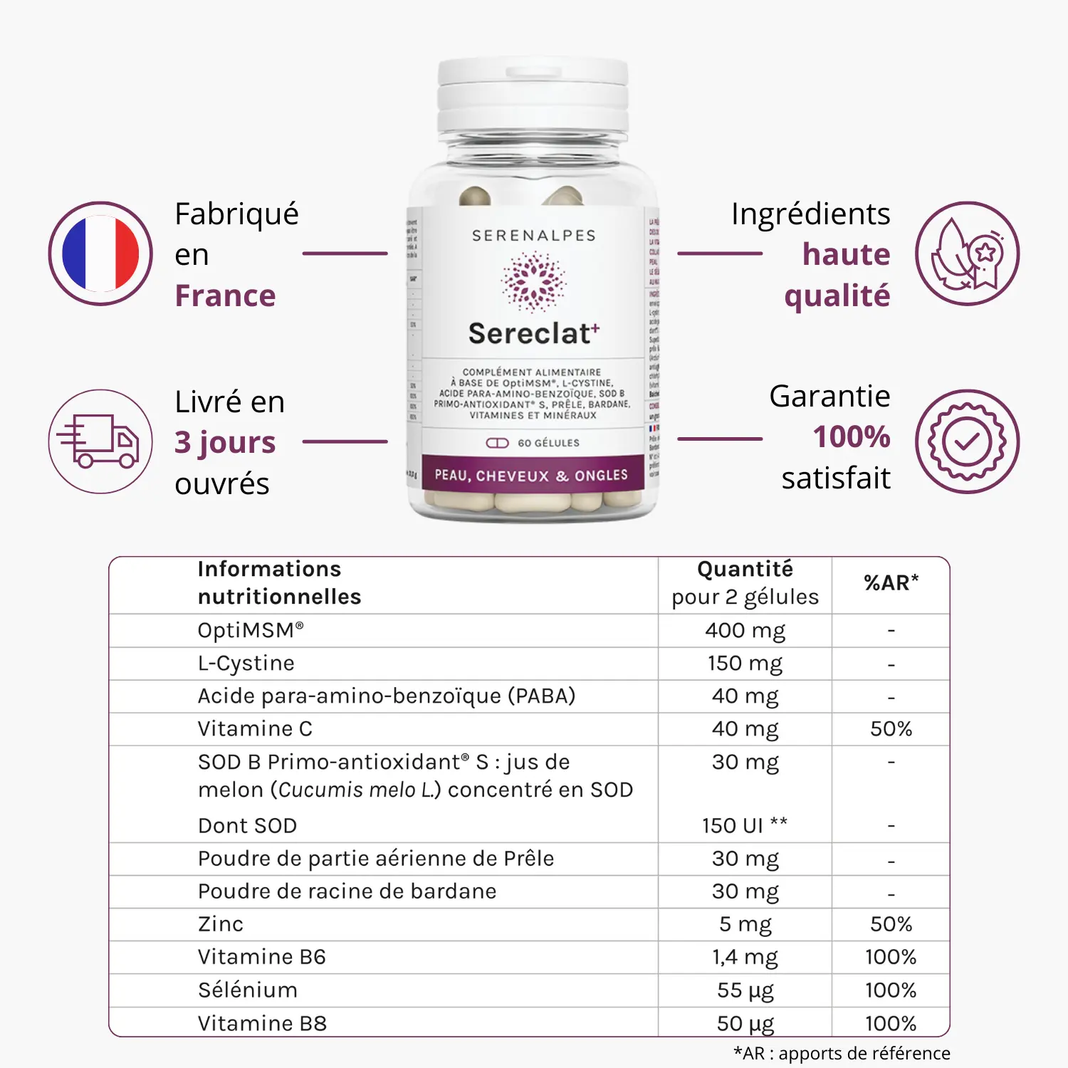 grille nutritionnelle ECA