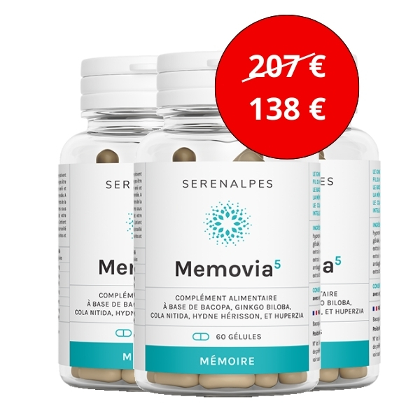 3 flacons memovia 5 Serenalpes
