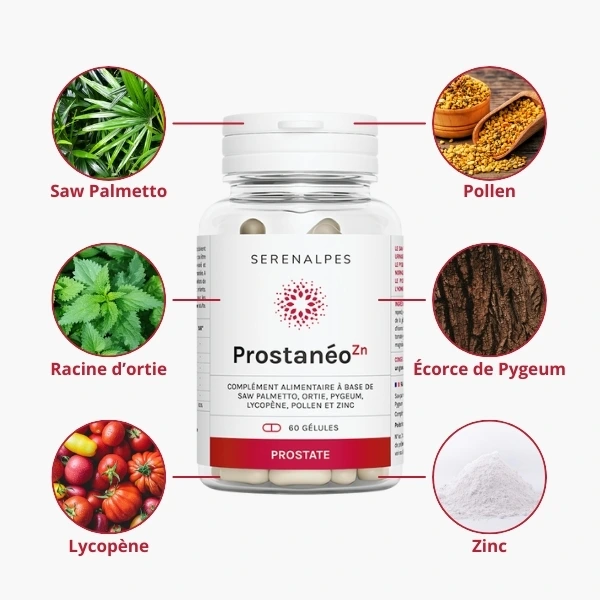 Ingredients prostaneo zn Serenalpes Ingredients prostaneo zn Serenalpes
