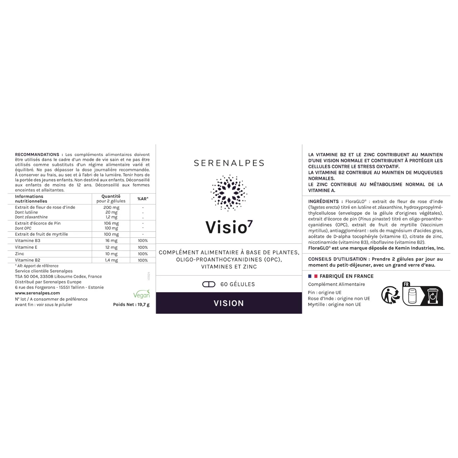 Etiquette visio 7 Serenalpes